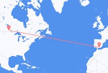 Lennot Winnipegistä Granadaan