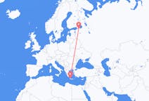 Flyrejser fra Sankt Petersborg, Rusland til Chania, Grækenland