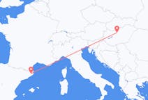 헝가리 부다페스트에서 출발해 스페인 지로나로(으)로 가는 항공편