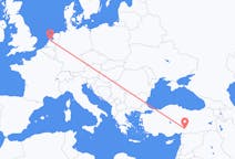 Flyreiser fra Kahramanmaraş, Tyrkia til Amsterdam, Nederland