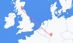 Flyg från Mannheim, Tyskland till Edinburgh, Skottland