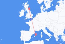 Flyg från Menorca till Durham, England