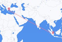 Flyg från Palembang, Indonesien till Paros, Grekland