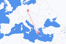 Vluchten van Kythira, Griekenland naar Praag, Tsjechië