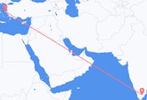 Flyreiser fra Madurai, India til Khios, Hellas