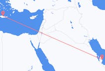 出发地 卡塔尔出发地 多哈目的地 希腊伊拉克利翁的航班