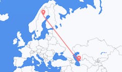 เที่ยวบิน จาก Türkmenbaşy, เติร์กเมนิสถาน ไปยัง Arvidsjaur, สวีเดน