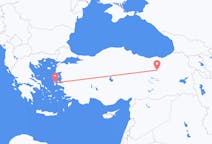 Loty z Erzincan, Turcja z Chios, Grecja
