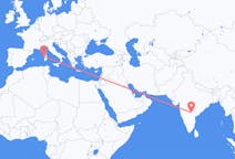 Voli from Hyderabad, India to Alghero, Italia