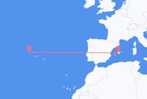Flights from Palma de Mallorca, Spain to Corvo Island, Portugal