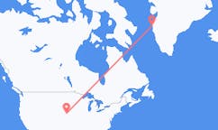 米国のカーニーから、グリーンランドのシシミウトまでのフライト
