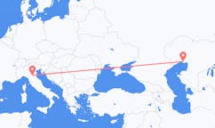 Flug frá Atyrau, Kasakstan til Bologna, Ítalíu