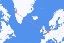 Flyg från Aasiaat, Grönland till Bryssel, Belgien