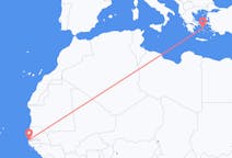 Flyrejser fra Banjul, Gambia til Mykonos, Grækenland