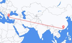 Flights from Huizhou to Mytilene