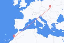Flyg från Agadir, Marocko till Rzeszow, Polen
