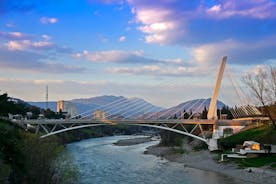 Podgorica milenium bridge in Montenegro.