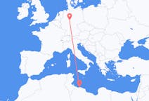 出发地 利比亚出发地 的黎波里目的地 德国卡塞尔的航班