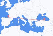 Flights from Biarritz, France to Samsun, Turkey