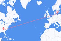 Flyrejser fra Atlanta, USA til Bornholm, Danmark