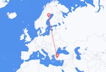 Flights from Denizli, Turkey to Umeå, Sweden