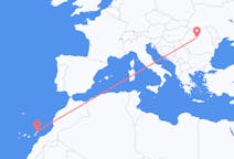 Flyrejser fra Târgu Mureș, Rumænien til Lanzarote, Spanien