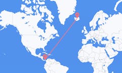 Flyreiser fra Panama by, Panama til Akureyri, Island