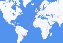 Flyrejser fra Porto Alegre, Brasilien til Stavanger, Norge