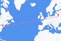 出发地 美国纽约目的地 白俄罗斯明斯克的航班