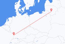 Loty z Kowno, Litwa z Strasburg, Francja