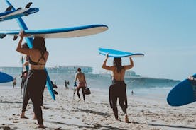 Surfles op het strand van La Mata