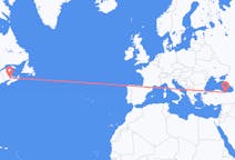 เที่ยวบิน จาก มองก์ตัน, แคนาดา ถึงออร์ดู, ตุรกี