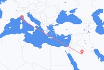 Flights from Ha il, Saudi Arabia to Bastia, France