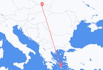 Vols depuis la ville de Poprad vers la ville de Naxos