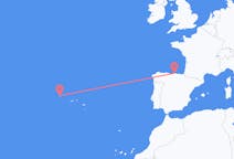 Flights from Flores Island, Portugal to Santander, Spain