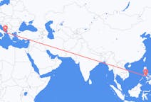 Flyreiser fra Caticlan, Filippinene til Brindisi, Italia