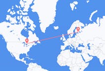 เที่ยวบิน จาก กรีทเทอะ ซัดเบอรี่, แคนาดา ไปยัง ลาปเพนรานตา, ฟินแลนด์