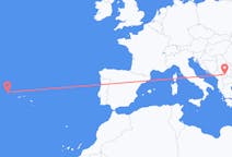 Flights from Flores Island, Portugal to Pristina, Kosovo