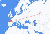 Flights from Chelyabinsk, Russia to Santander, Spain