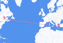 Flyg från Québec, Kanada till Mykonos, Grekland