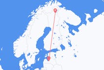 Vluchten van Riga, Pescara, Letland naar Ivalo, Finland