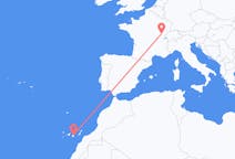 Flyrejser fra Dole, Frankrig til Las Palmas, Spanien