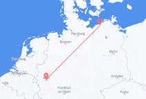 Flyreiser fra Köln, Tyskland til Rostock, Tyskland