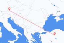 Flyg från Salzburg, Österrike till Ankara, Turkiet