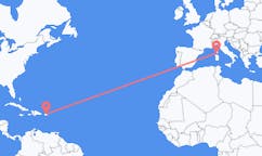 Flyreiser fra San Juan, USA til Figari, Frankrike