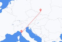 Vluchten van Katowice, Polen naar Pisa, Italië