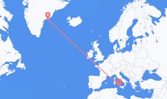 Flyg från Kulusuk, Grönland till Trapani, Italien
