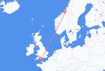 Flüge von Sankt Peter Port, Guernsey nach Trondheim, Norwegen