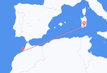 Flyreiser fra Rabat, Marokko til Cagliari, Italia