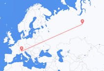 Flights from Kogalym, Russia to Milan, Italy